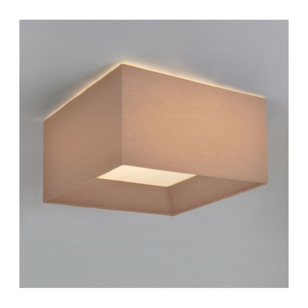 Bevel Ceiling Light Plate with Square Oyster Shade 1296002 + 5021010