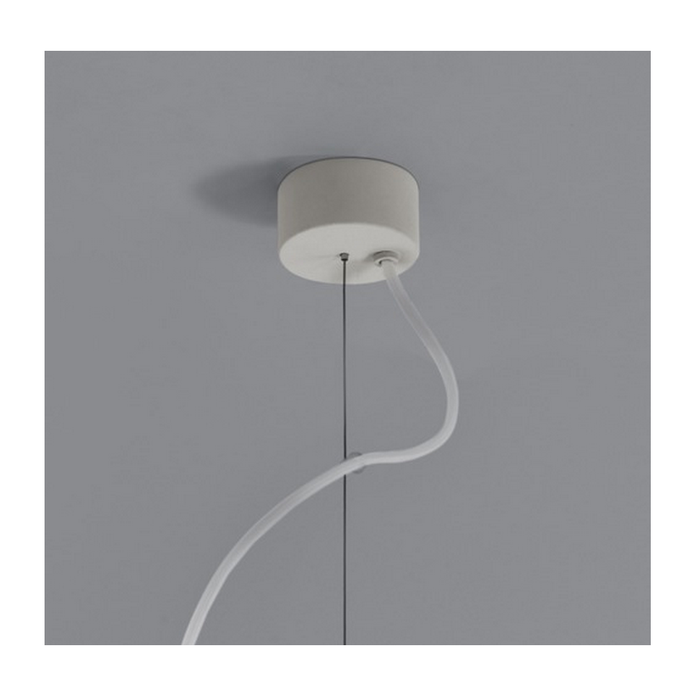 Osca 400 Modern Round Ceiling Pendant Light in Plaster Finish 1252014