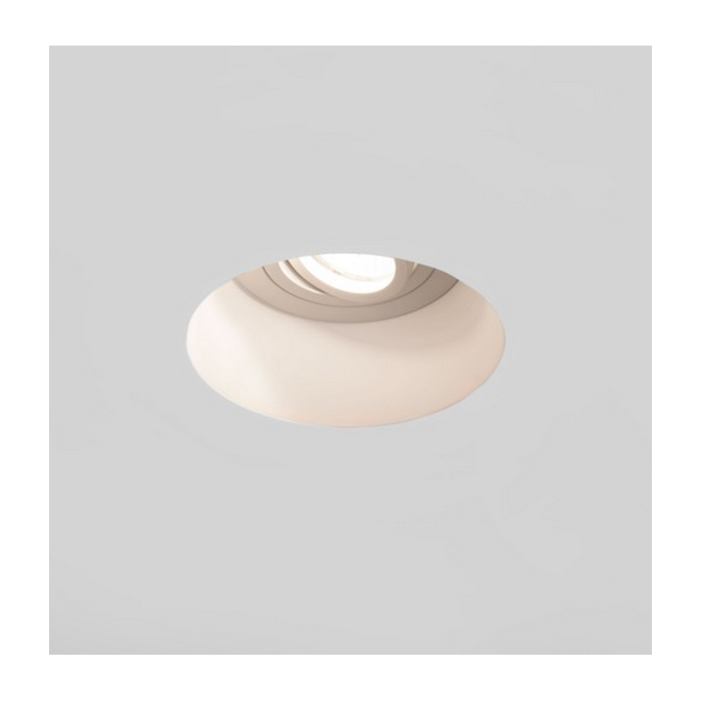 Blanco Round Adjustable Downlight in Plaster Finish 1253005