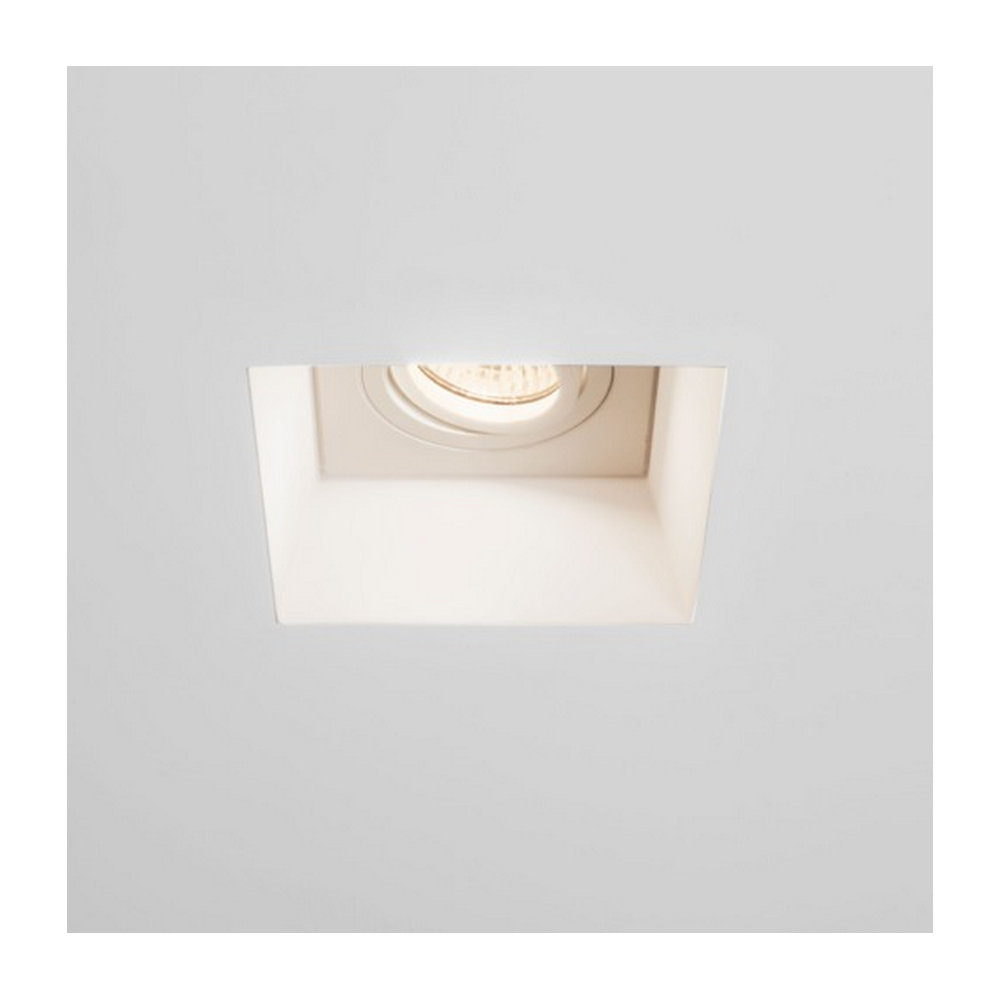 Blanco Square Adjustable Downlight in Plaster Finish 1253007
