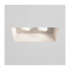 Blanco Twin Adjustable Downlight in Plaster Finish 1253006