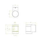 Dartmouth Single Outdoor Wall Light in Black Finish 1372003