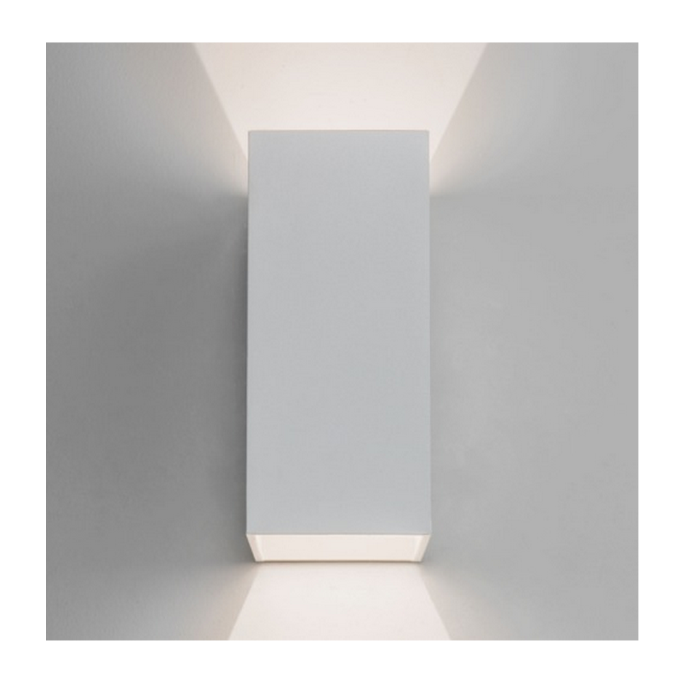 Oslo Outdoor LED Twin Wall Light in White Finish 1298006