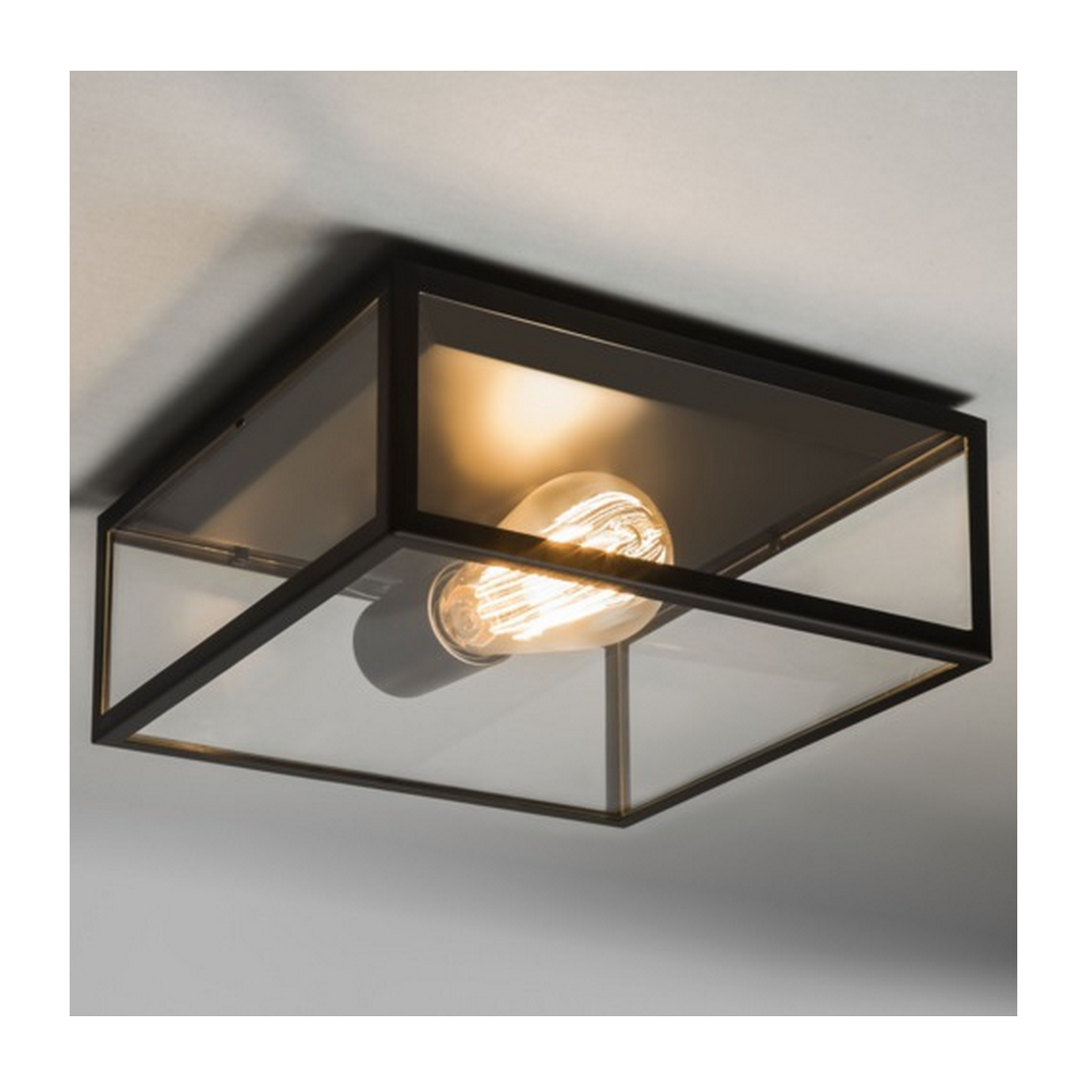 Bronte Vintage Outdoor Ceiling Light in Black Finish 1353001