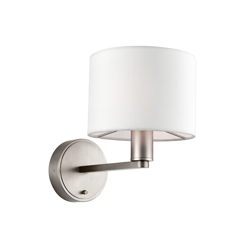 Daley Single Wall Light in Matt Nickel Finish 61608