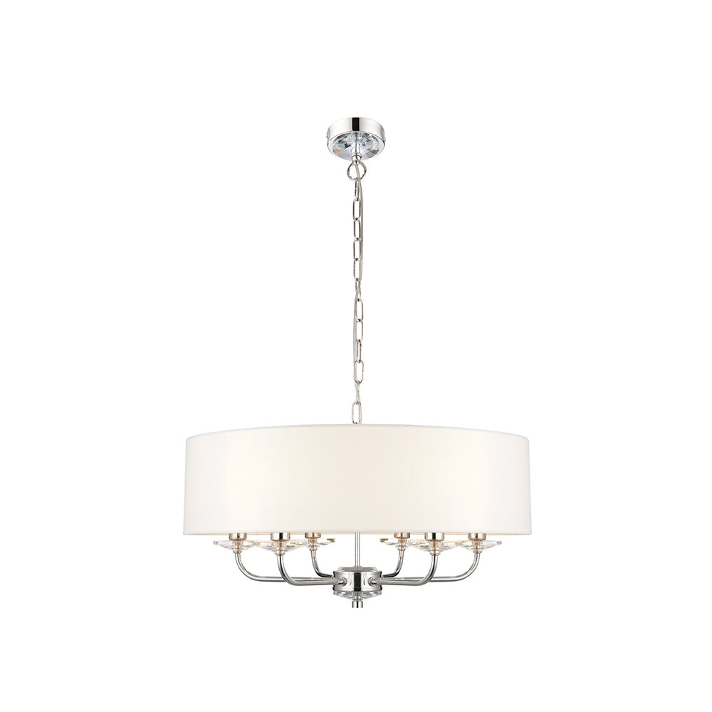 Nixon Modern 6 Light Ceiling Pendant Light in Nickel Finish 60179