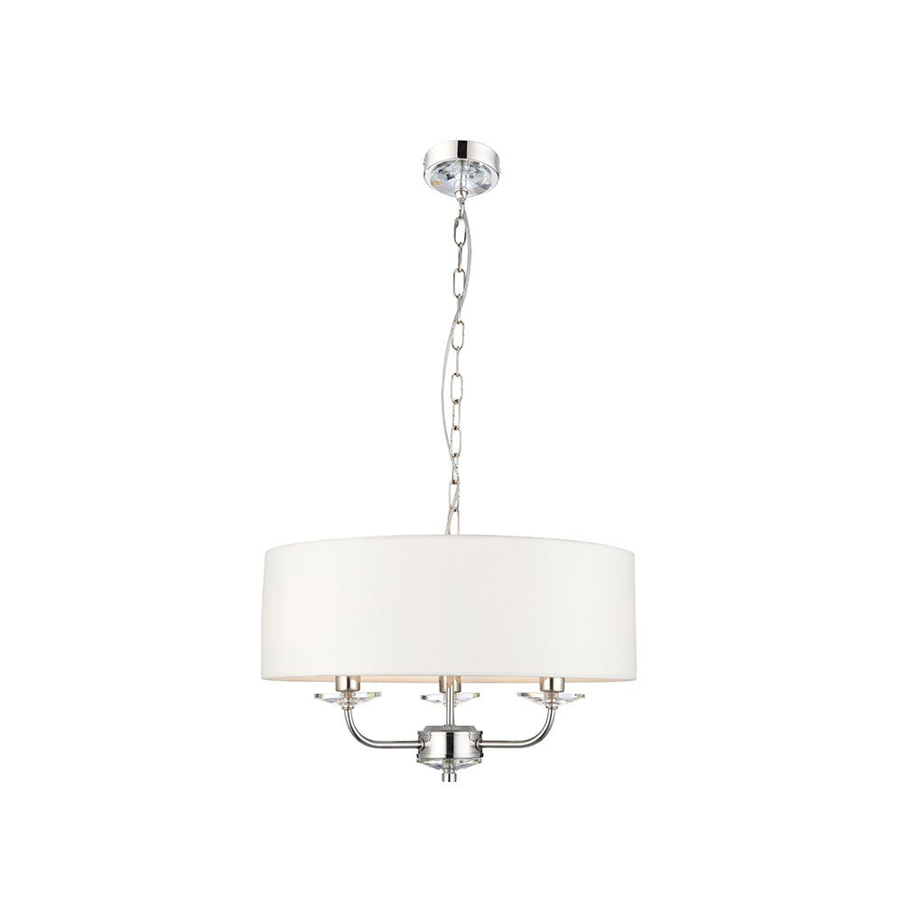 Nixon Modern 3 Light Ceiling Pendant Light in Nickel Finish 60129