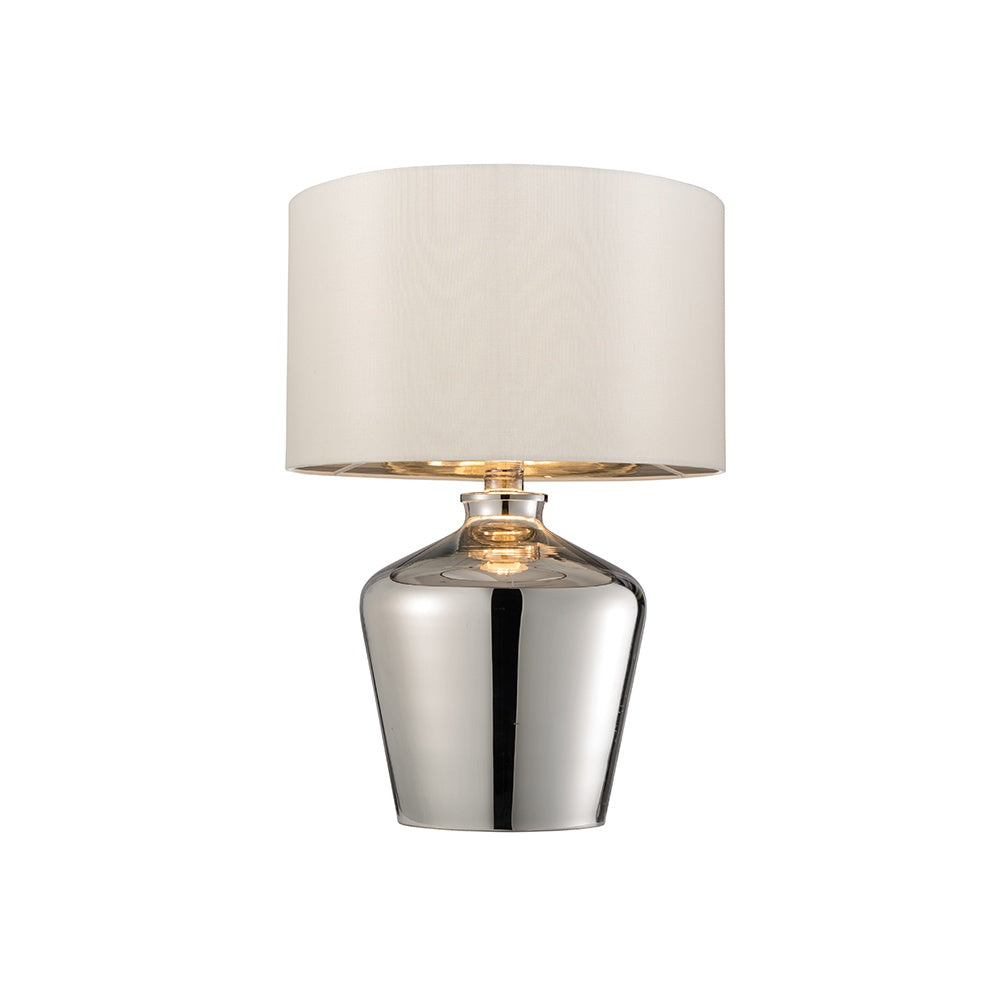 Waldorf Glass Table Lamp in Chrome Finish 61198