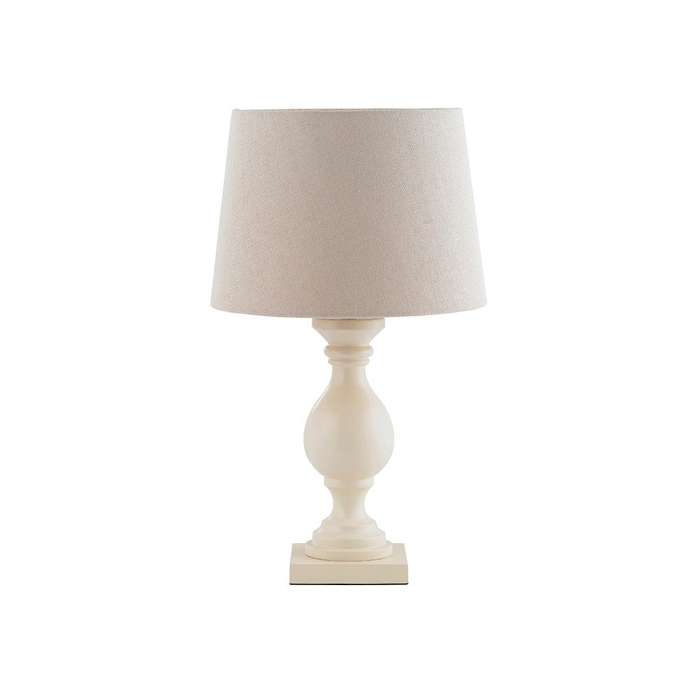 Marsham Wooden Table Lamp in Ivory Finish MARSHAM-TLIV