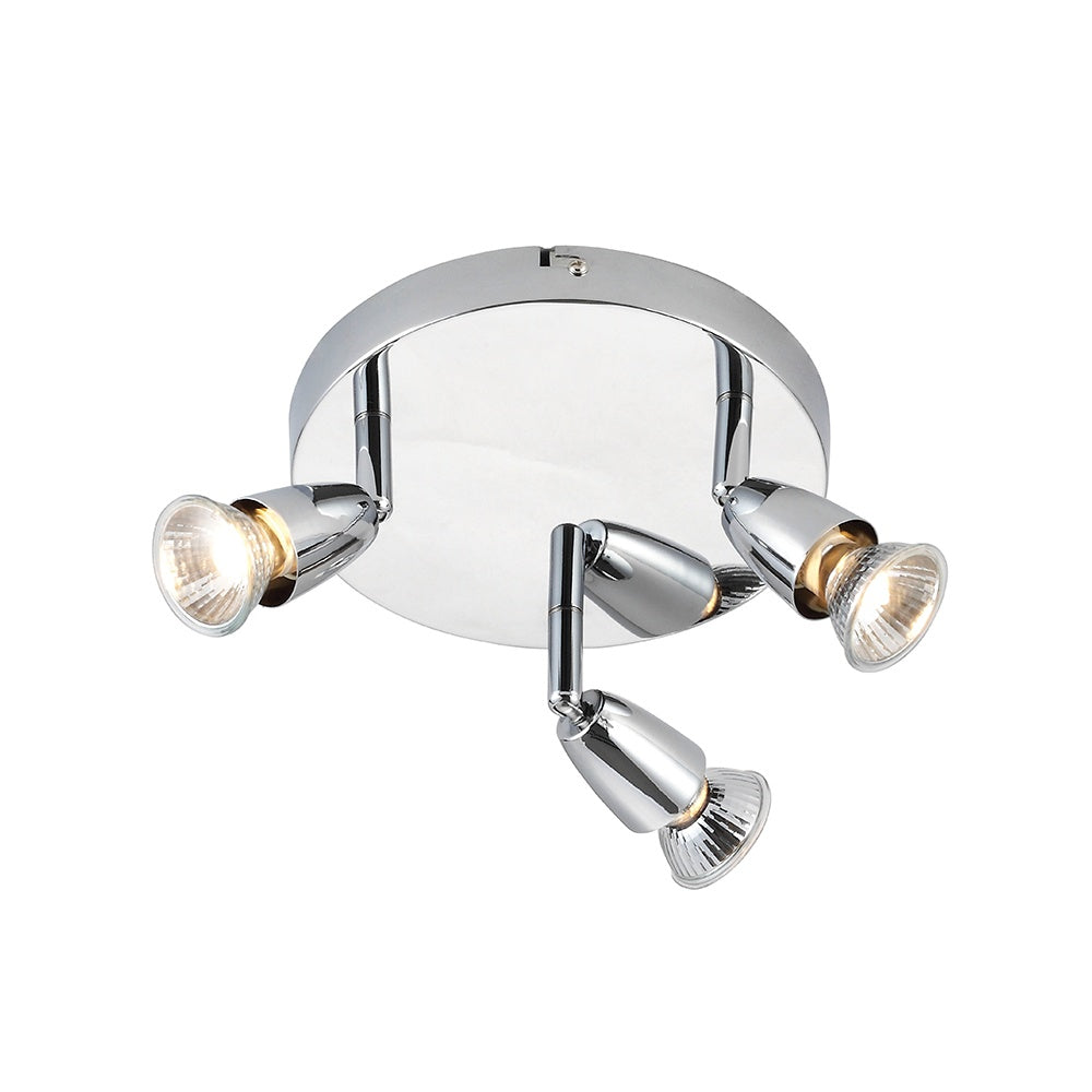 Amalfi Triple Plate Spotlight in Chrome Finish 43279