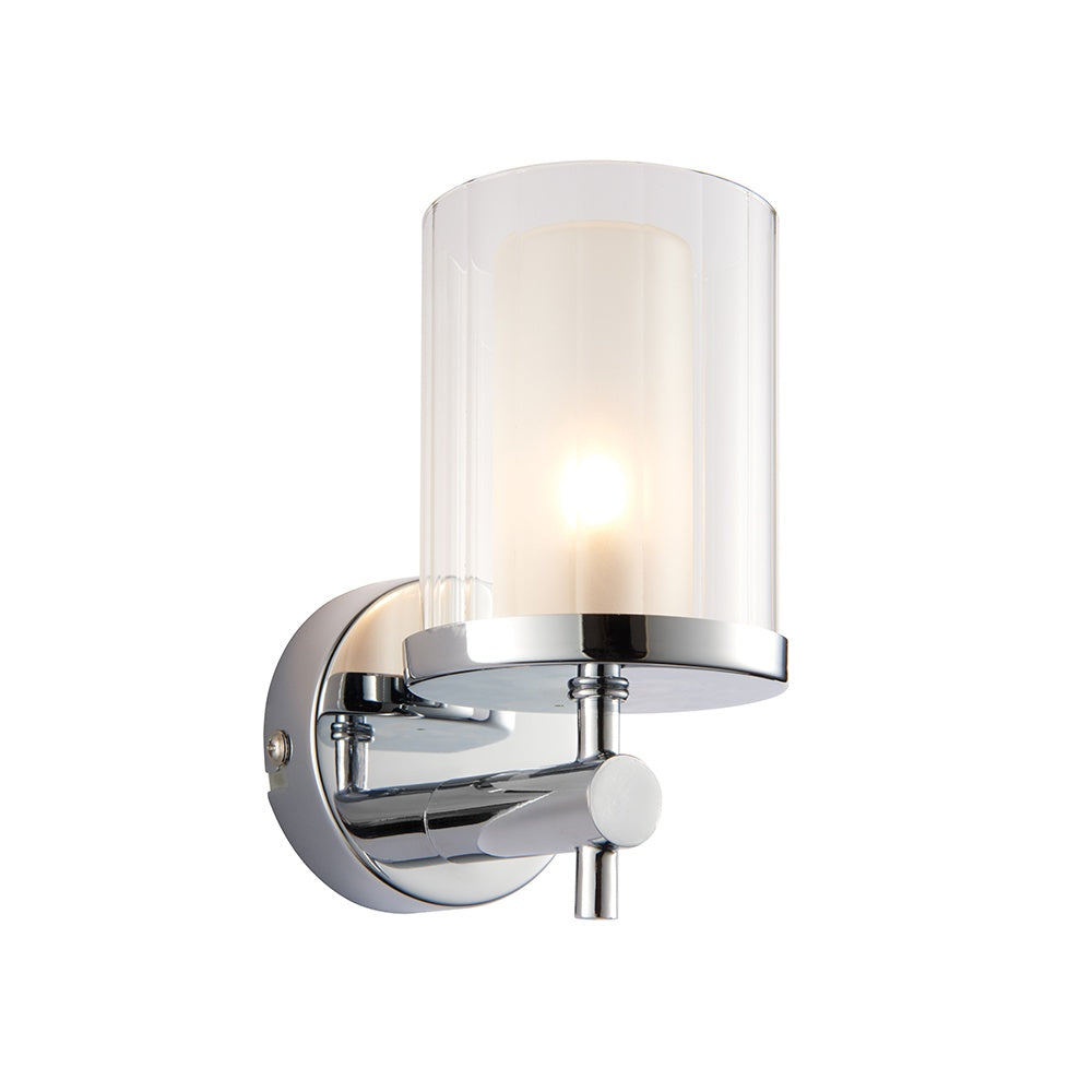 Britton Bathroom Wall Light in Chrome Finish 51885