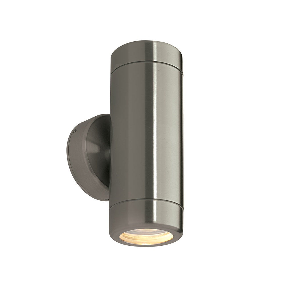 Odyssey Exterior Up and Down Wall Light In Brushed Stainless Steel Finish IP65 ST5008S
