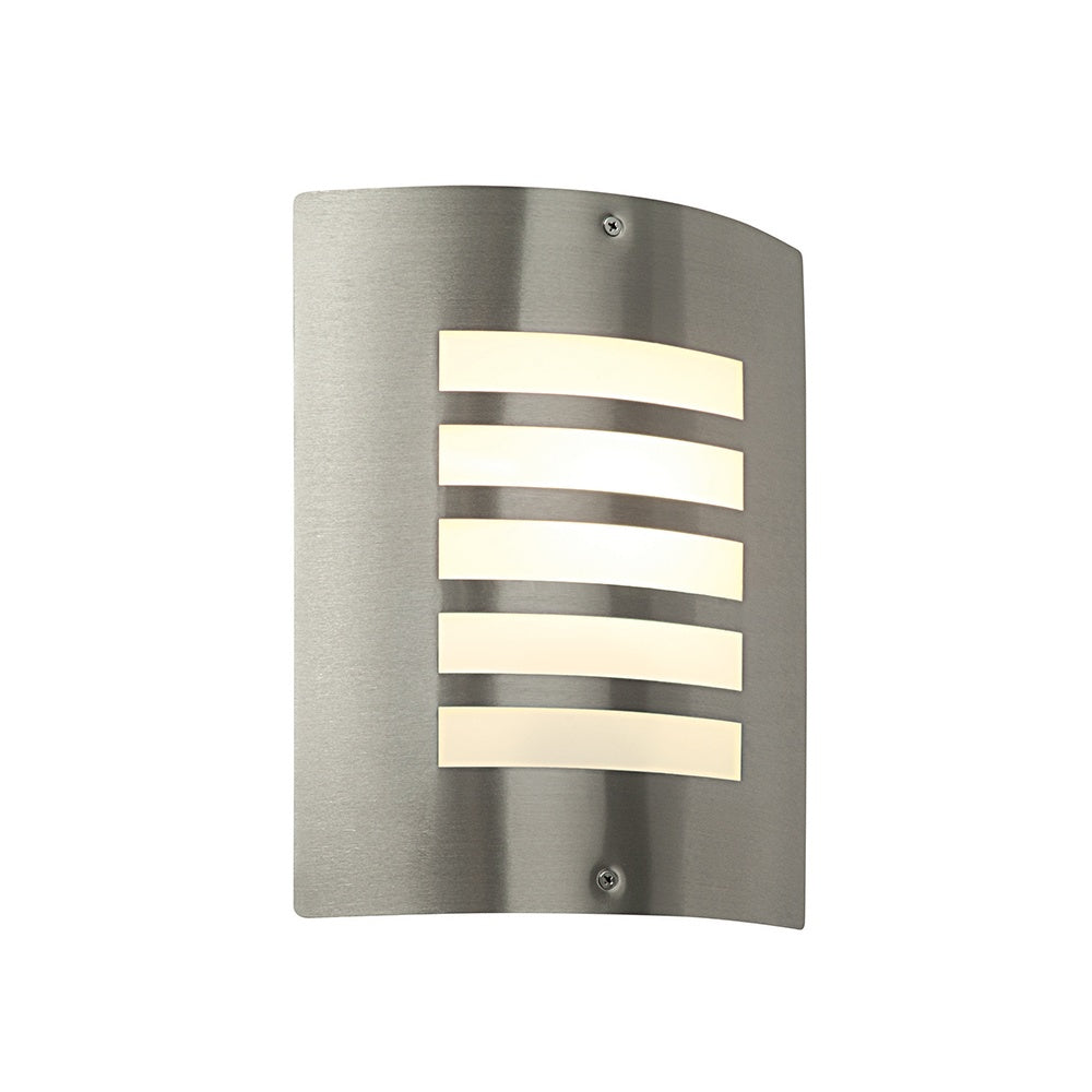 Bianco Exterior Wall Light in Brushed Stainless Steel IP44 ST031F