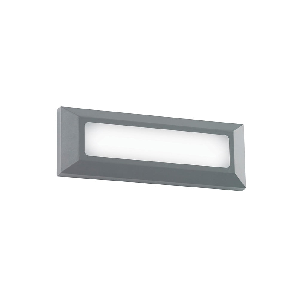 Severus Rectangle Exterior Grey Wall Light IP65 EL-40103