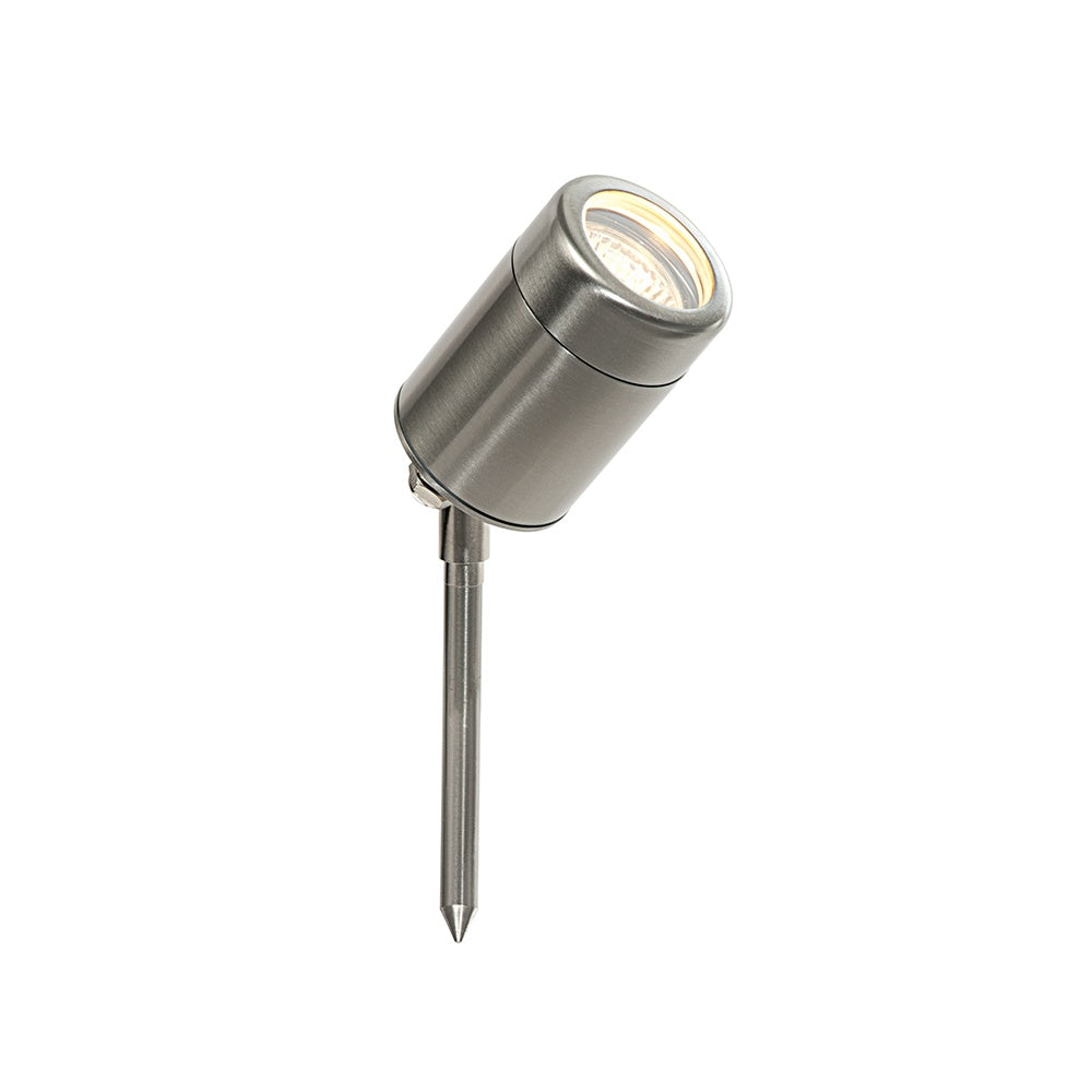 Odyssey Exterior Ground Spike Light in Brushed Stainless Steel Finish IP44 ST5011
