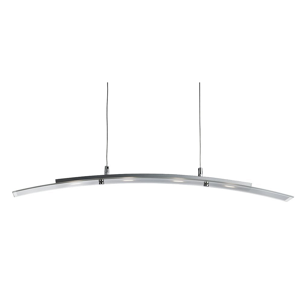 Modern LED Bar Light in Satin Silver Finish 5064-4SS