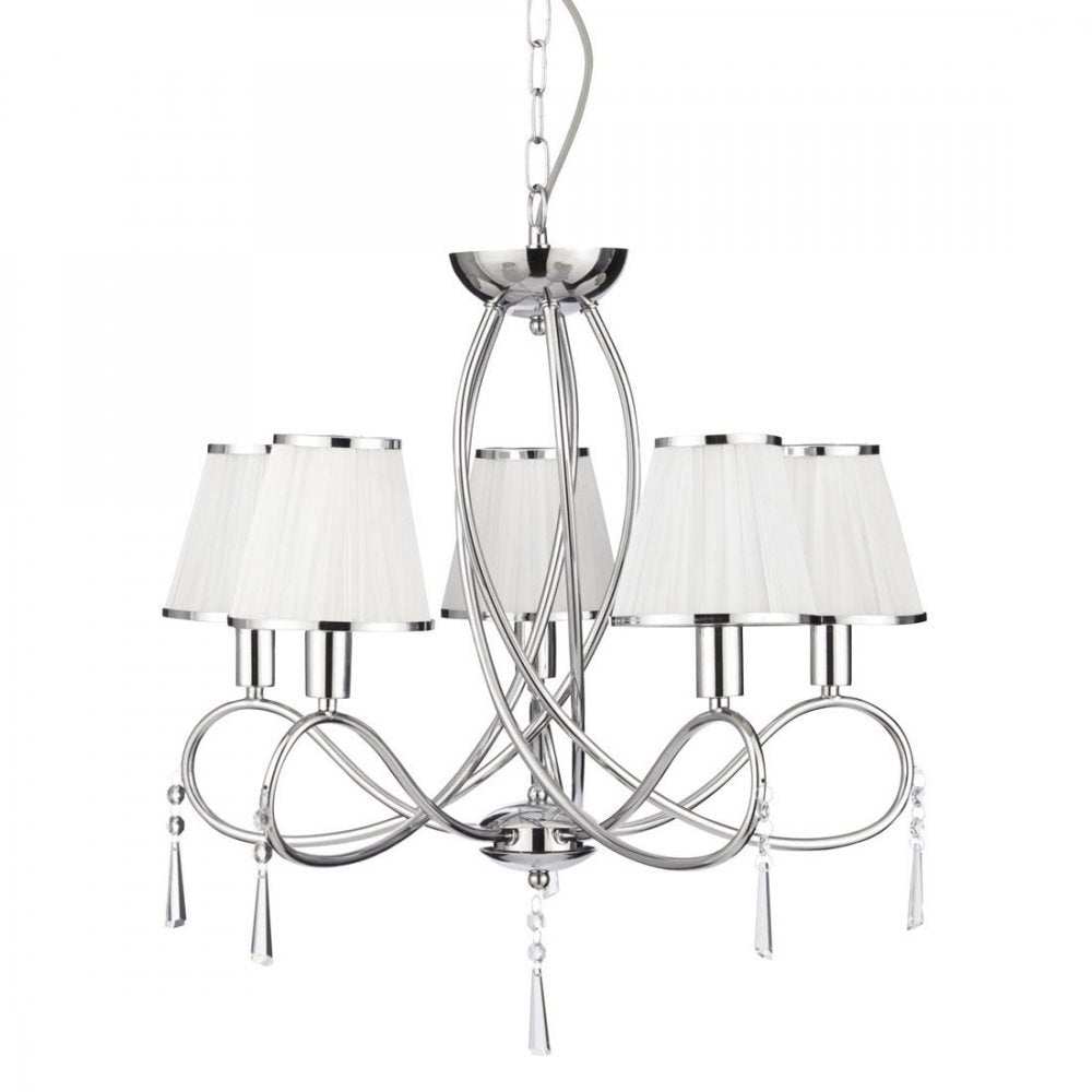 Simplicity Classic 5 Light Ceiling Pendant Light in Chrome Finish 1035-5CC
