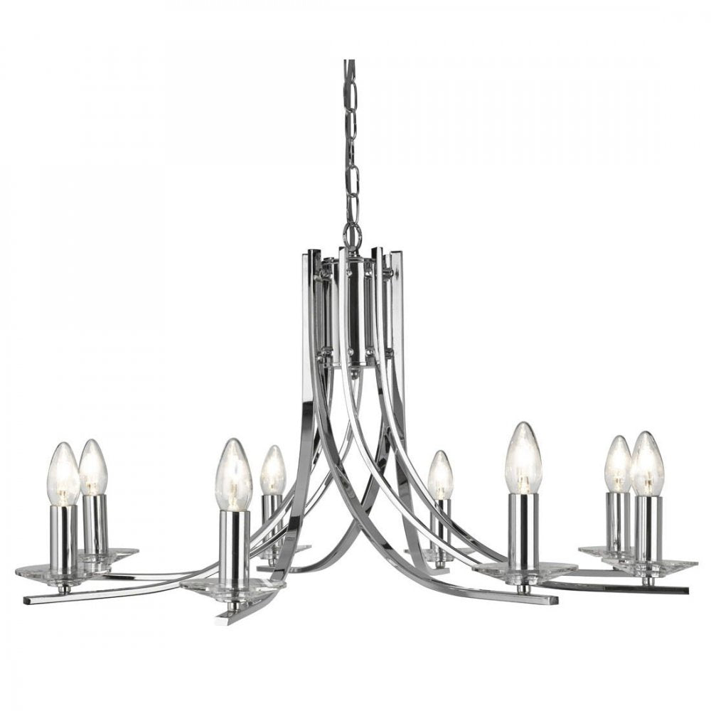 Ascona Classic 8 Light Chandelier in Chrome Finish 4168-8CC