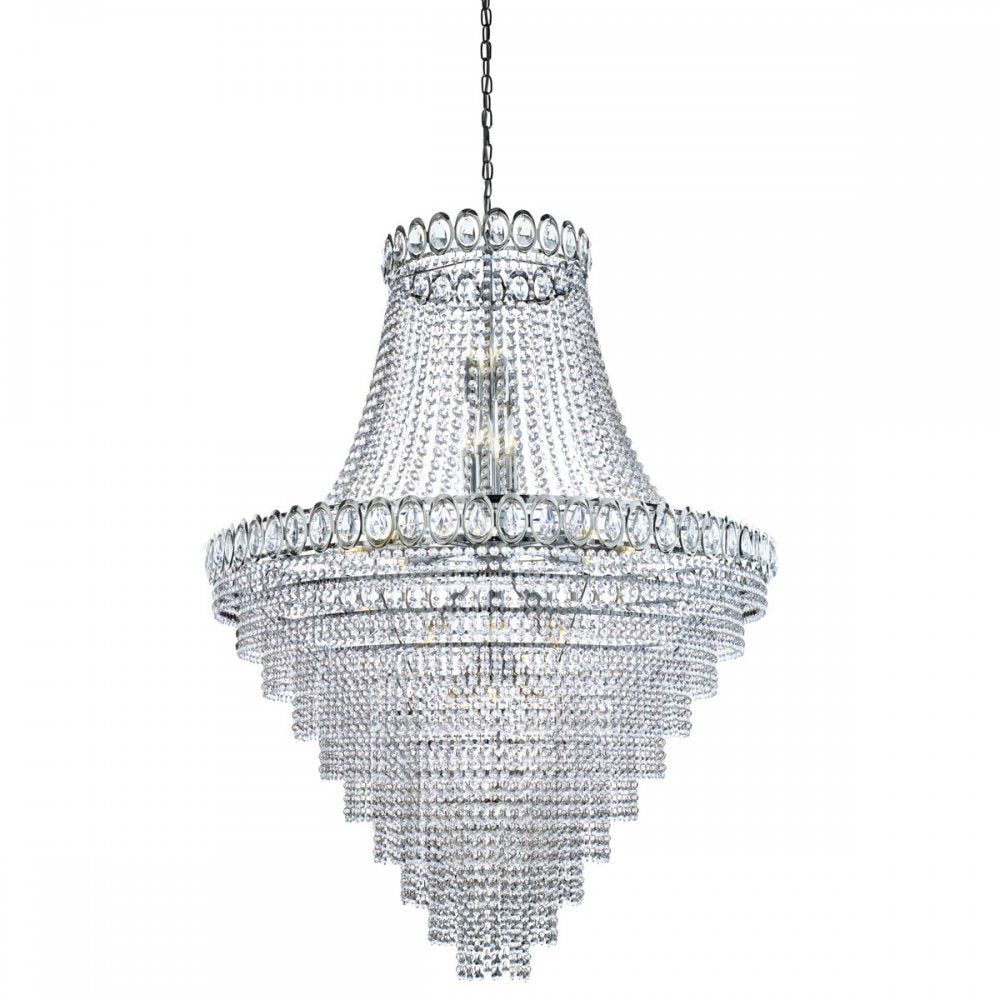Louis Philipe Crystal Chandelier in Chrome Finish 1711-102CC