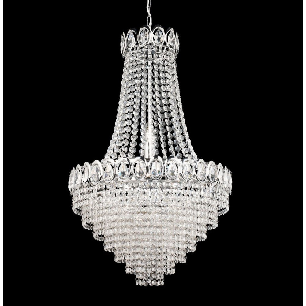 Louis Philipe Crystal Chandelier in Chrome Finish 1611-6CC