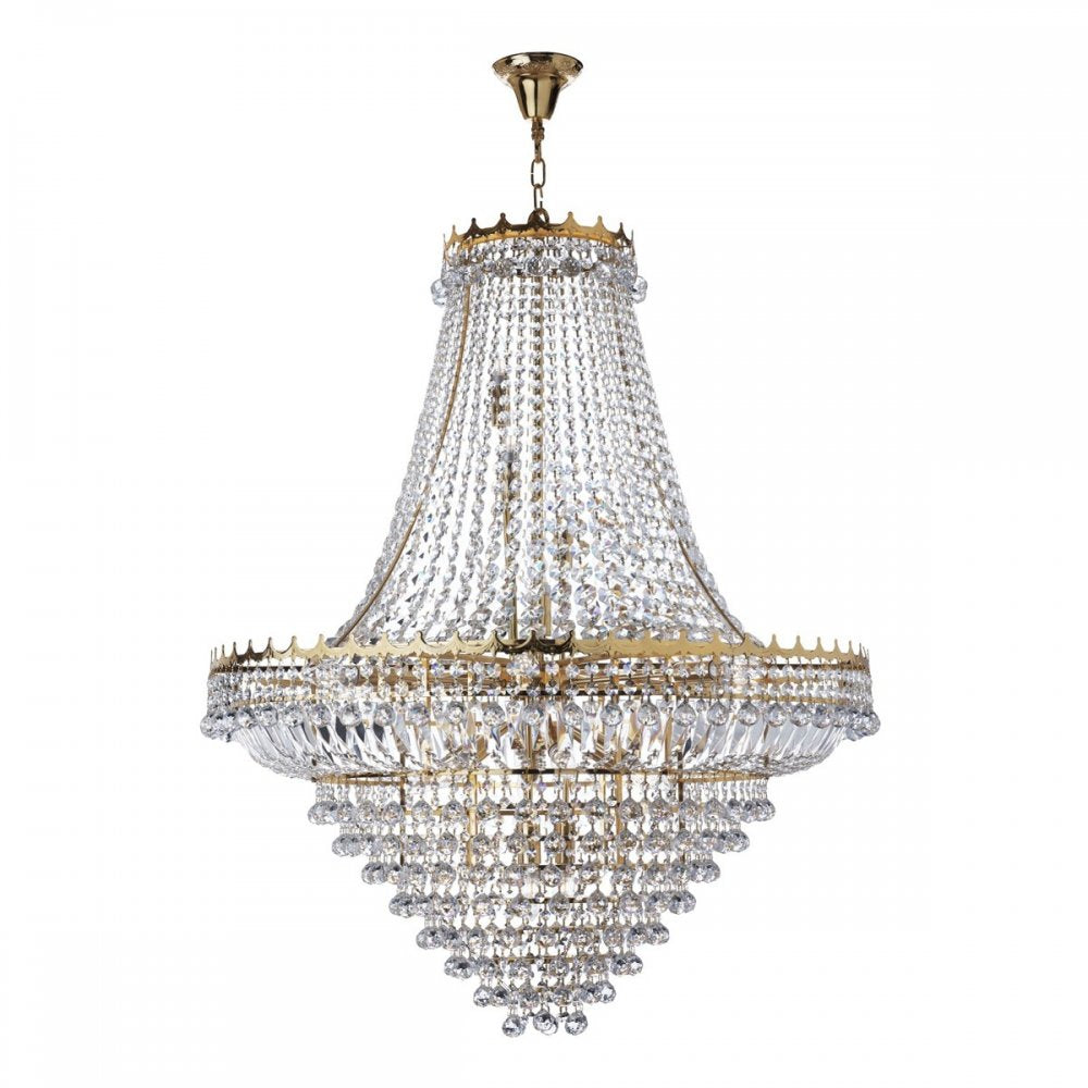 Versailles Classic Crystal Chandelier in Gold Finish 9112-102GO