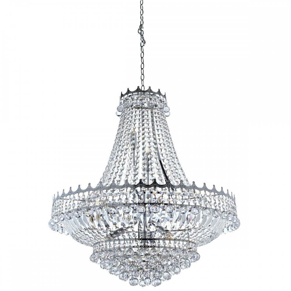Versailles Classic Crystal Chandelier in Chrome Finish 9112-82CC