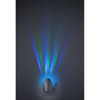 Projector LED Colour Changing Night Light In Silver Finish 8371