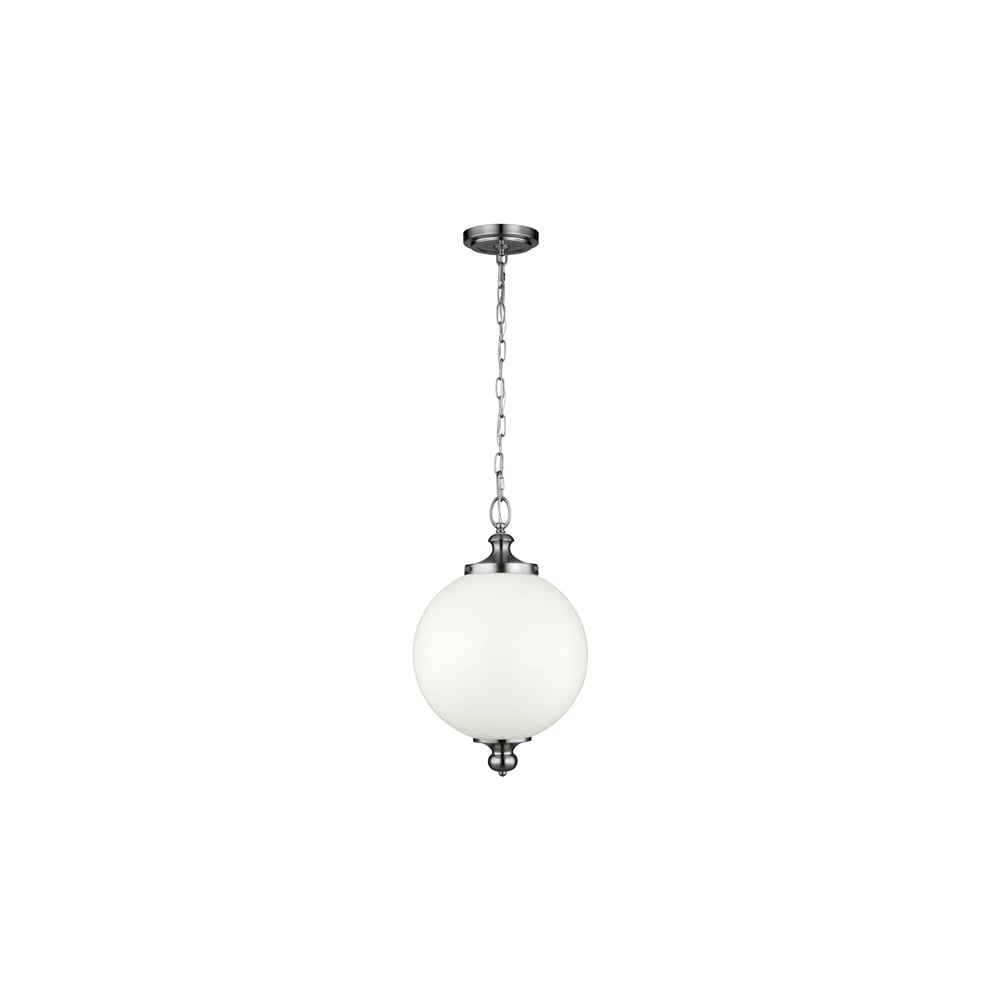 Parkman 1 Light Polished Nickel Large Pendant FE/PARKMAN/PL PN
