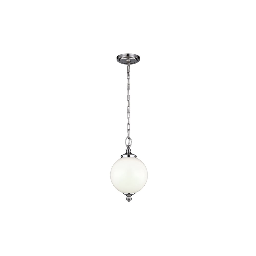 Parkman 1 Light Polished Nickel Small Pendant FE/PARKMAN PS PN