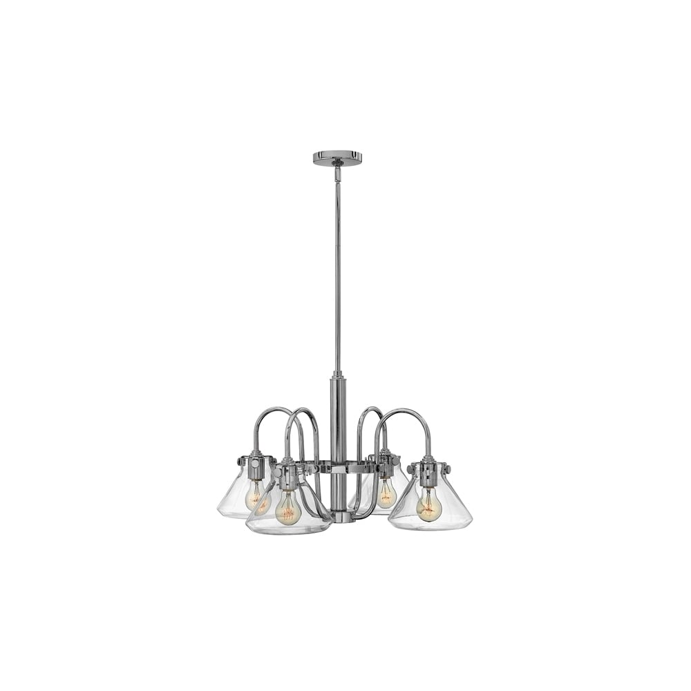 Congress 4 Light Chandelier in Chrome Finish HK/CONGRES4/A CM