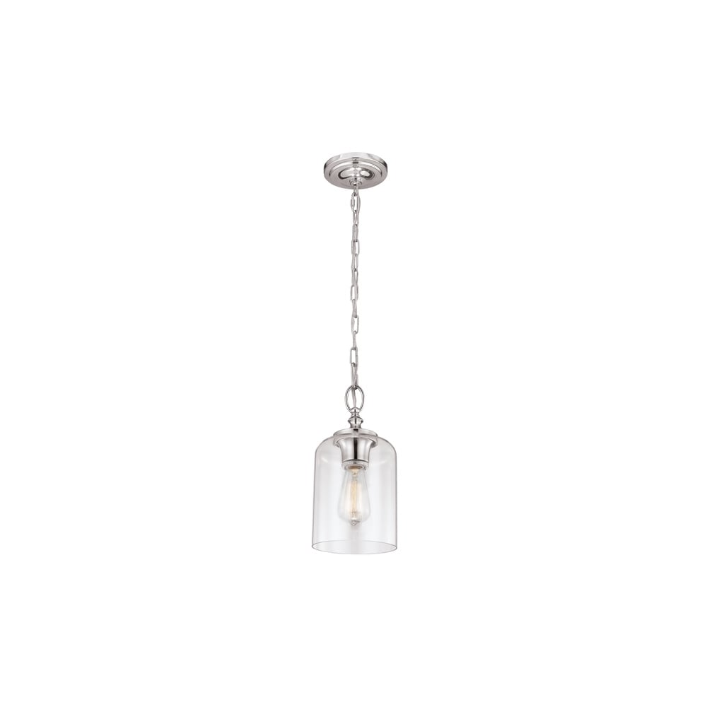 Hounslow 1 Light Polished Nickel Mini Pendant FE/HOUNSLOW/P PN