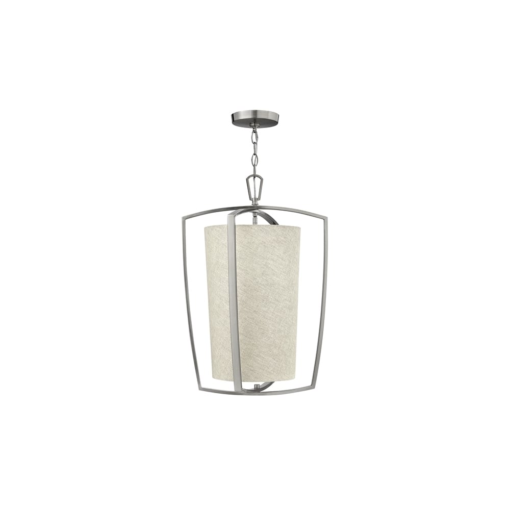 Blakely 3 Light Large Ceiling Pendant Light in Brushed Nickel HK/BLAKELY/3P BN