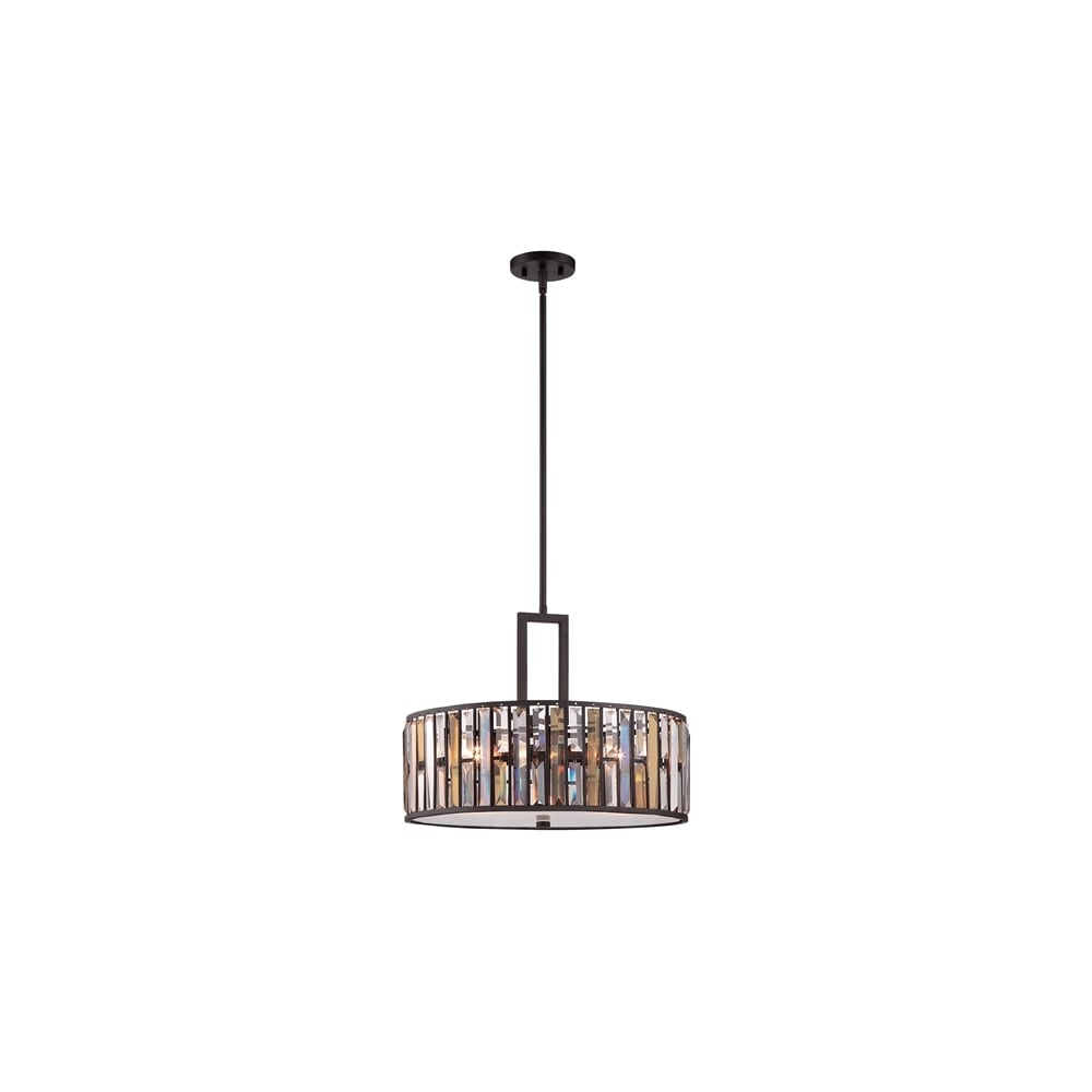 Gemma Cylindrical Ceiling Pendant in Vintage Bronze HK/GEMMA/P/C VBZ