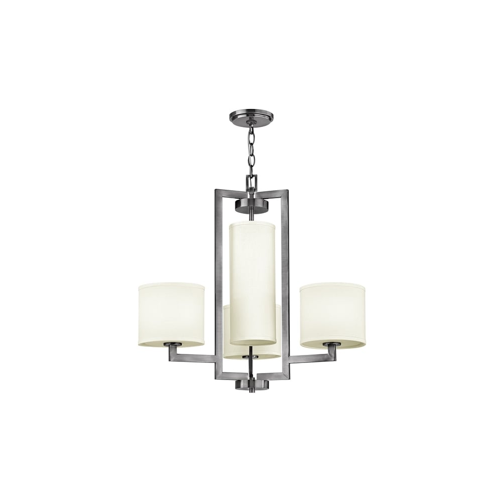 Hampton 4 Light Chandelier in Antique Nickel Finish HK/HAMPTON4