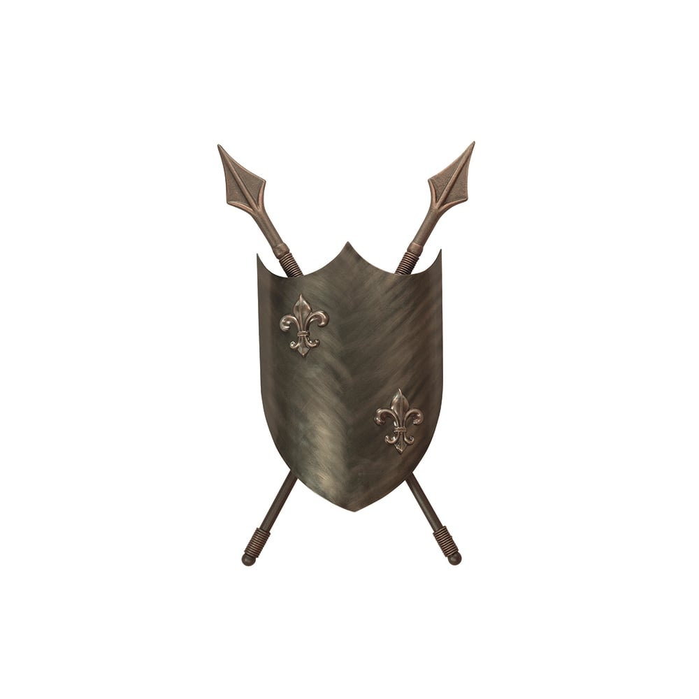 Crusader 2 Light Wall Light in Burnished Bronze Finish CRUSADER-W-L