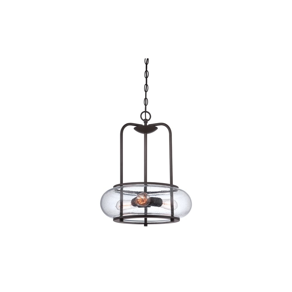 Trilogy 3 Light Vintage Ceiling Pendant Light with Glass Shades QZ/TRILOGY/3P