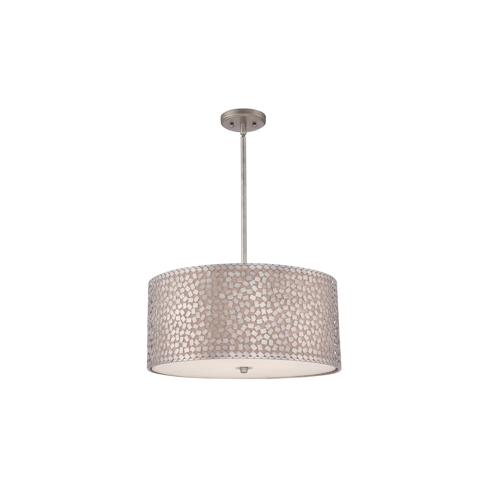 Confetti Large Ceiling Pendant Light in Old Silver Finish QZ/CONFETTI/P/L