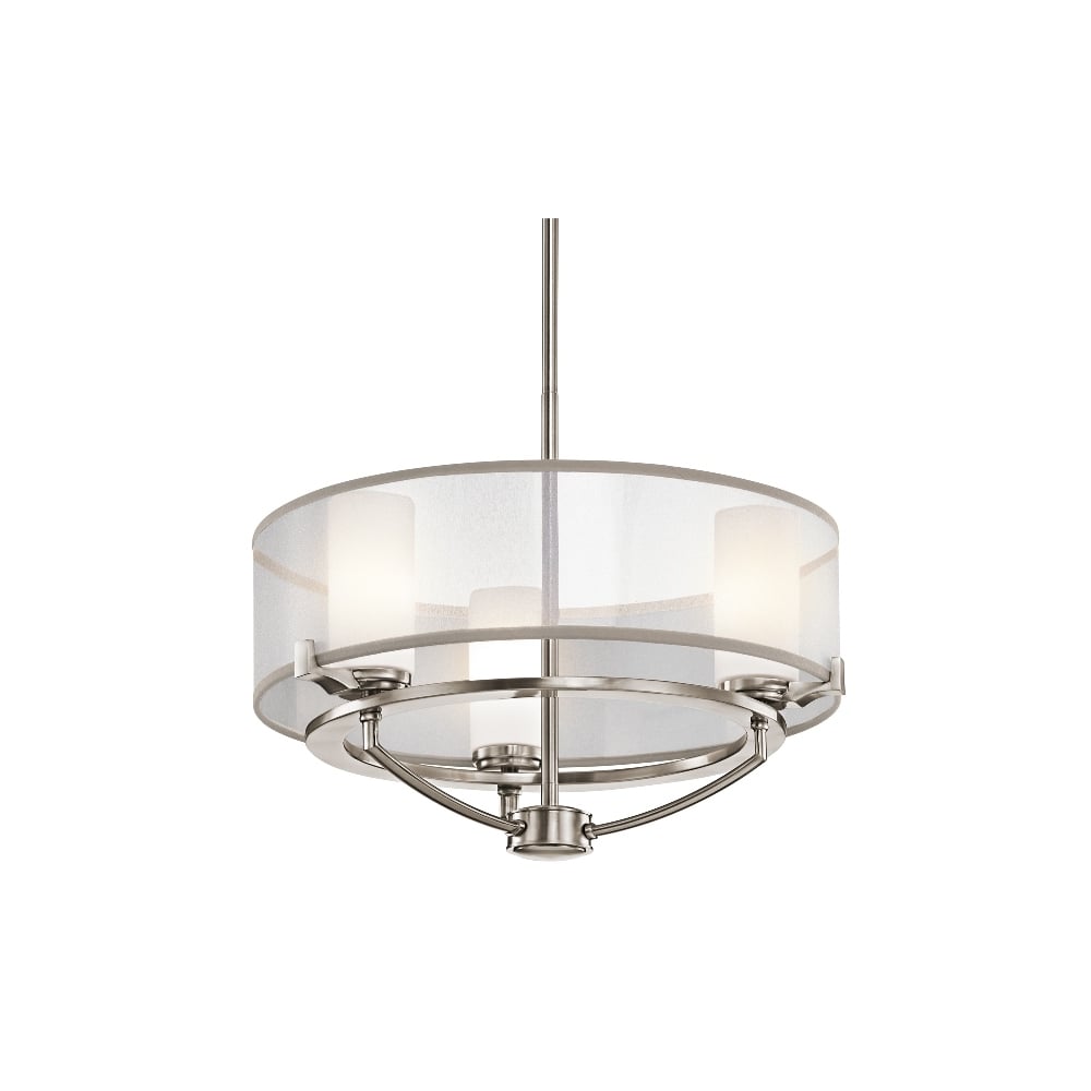 Saldana 3 Light Chandelier In Classic Pewter Finish KL/SALDANA3