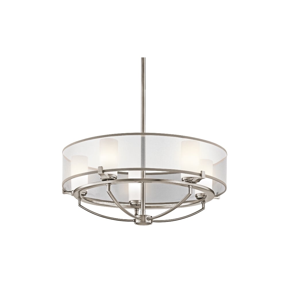 Saldana 5 Light Chandelier In Classic Pewter Finish KL/SALDANA5