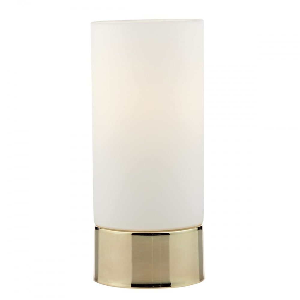 Jot Touch Table Lamp In Gold Finish With Opal Glass JOT4035