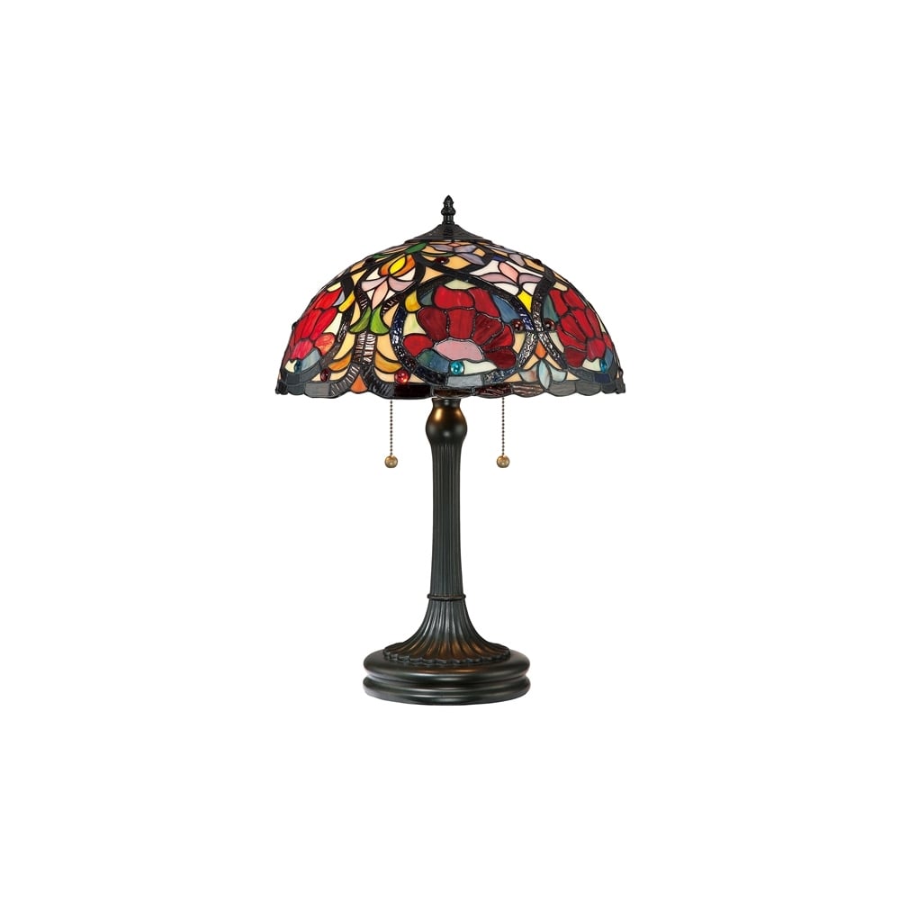 Larissa Tiffany Bronze2 Light  Table Lamp QZ-LARISSA-TL