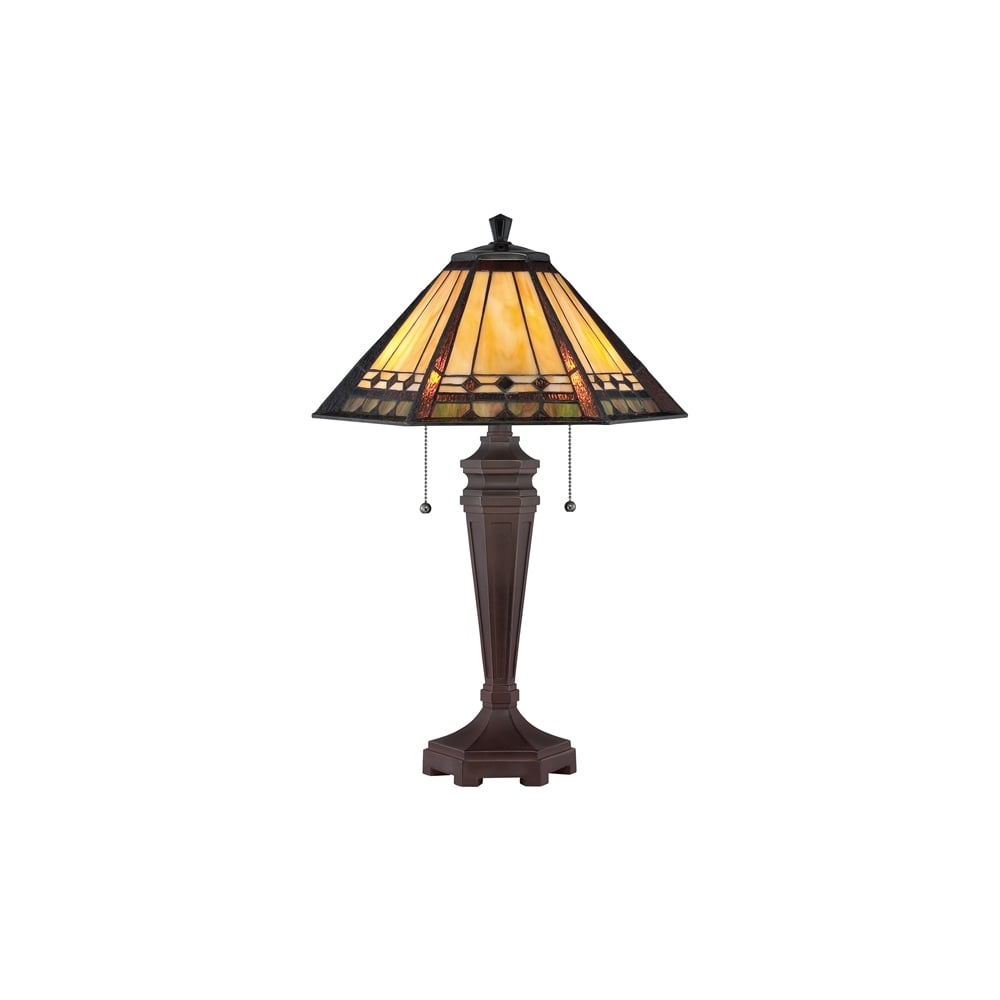 Arden Tiffany Bronze Patina Table Lamp QZ/ARDEN/TL