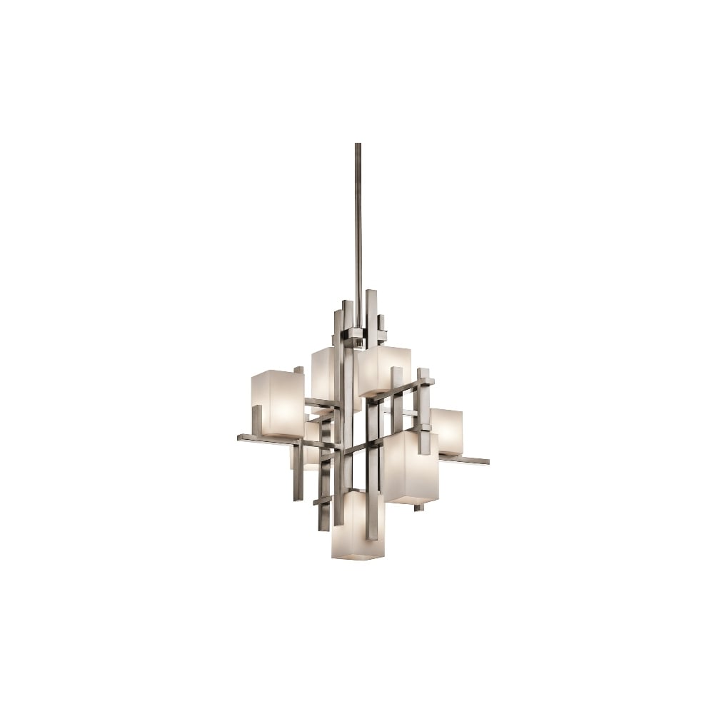 City Lights Classic Pewter 7 Light Chandelier KL/CITYLIGHTS7A