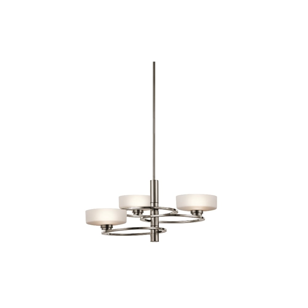 Aleeka Orbital 3 Light Classic Pewter Chandelier KL/ALEEKA3