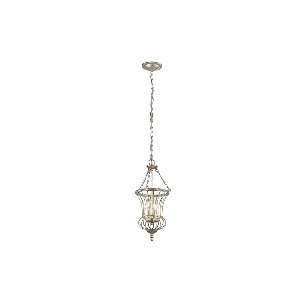 Calla 2 Light Sterling Gold Small Ceiling Pendant KL/CALLA/P/S