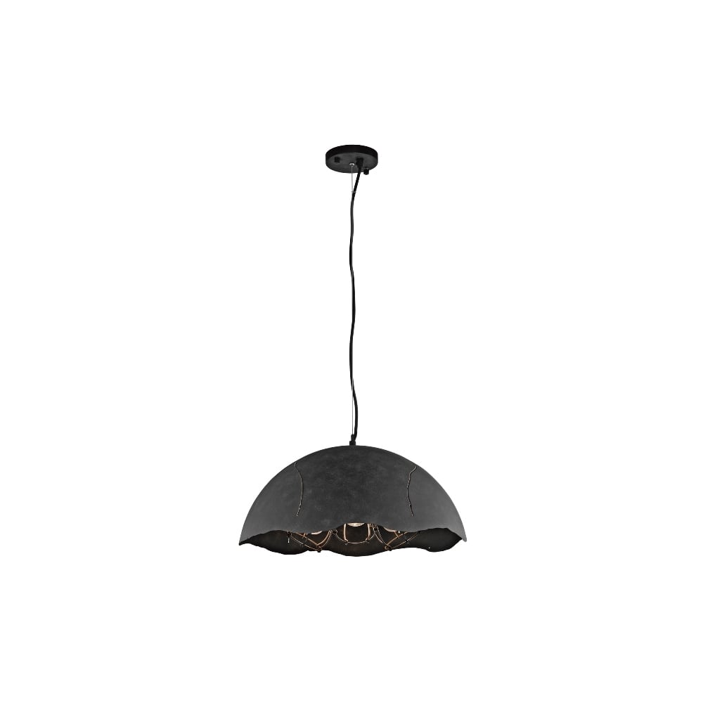 Fracture 3 Light Weathered Zinc Pendant Light KL/FRACTURE/P/M