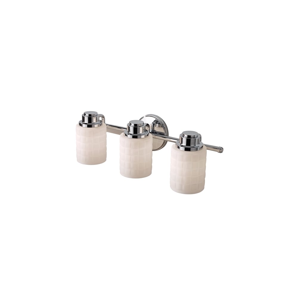 Wadsworth 3 Light Polished Chrome Bathroom Above Mirror Light FE/WADSWTH3 BATH