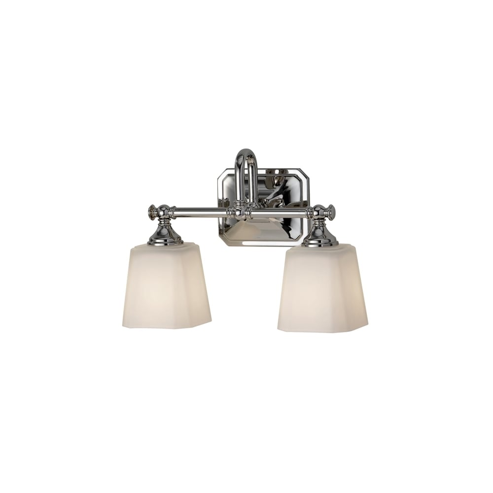 Concord 2 Light Polished Chrome Bathroom Above Mirror Light FE/CONCORD2 BATH
