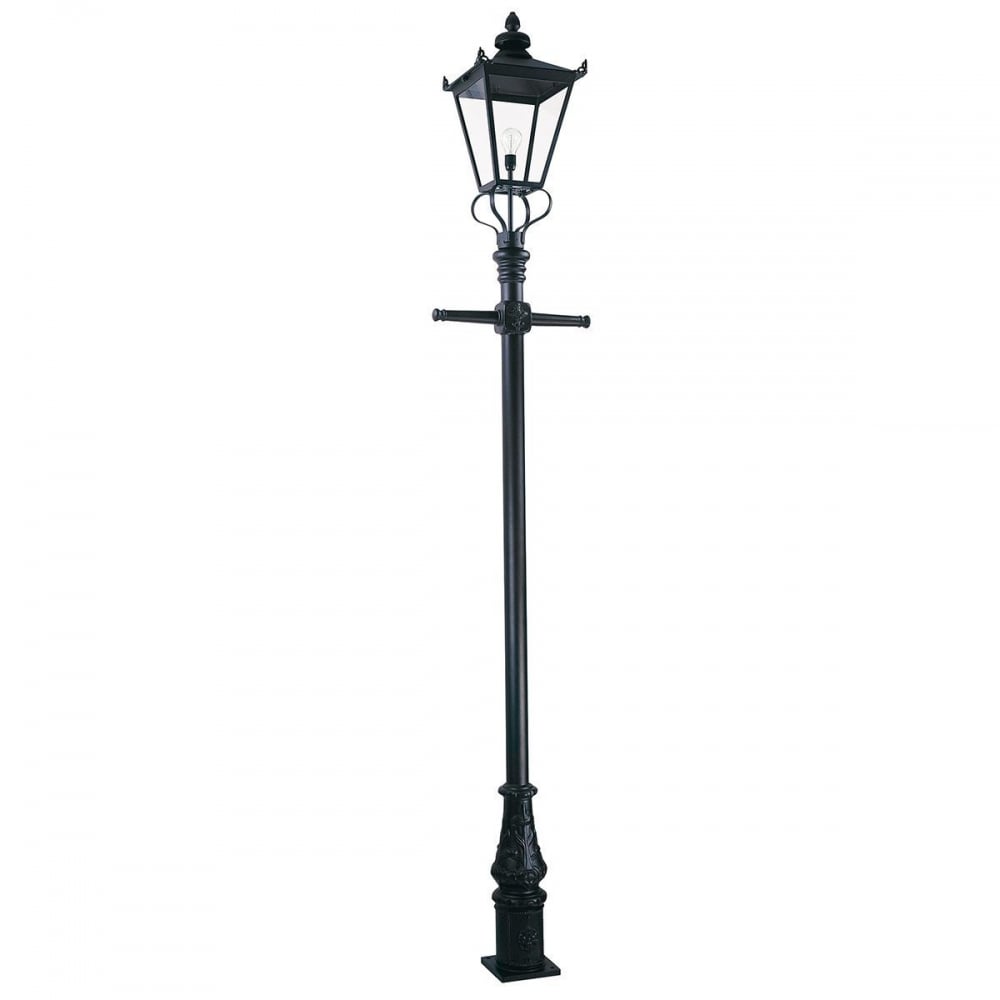WSLP1-BLACK exterior Wilmslow post lantern, IP23