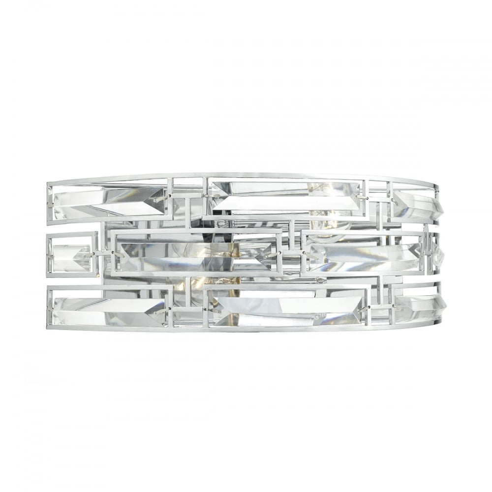 Seville Crystal Wall Light in Polished Chrome Finish SEV0950